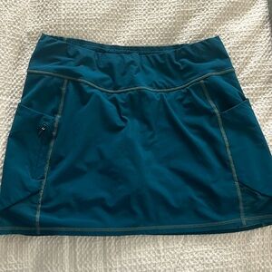 Athleta Women's Teal Blue Stash Golf Tennis Athletic Skirt Size M